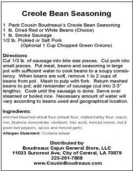 Cousin Boudreaux's Bean Seasoning