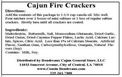 Cousin Boudreaux's Cajun Fire Cracker Mix