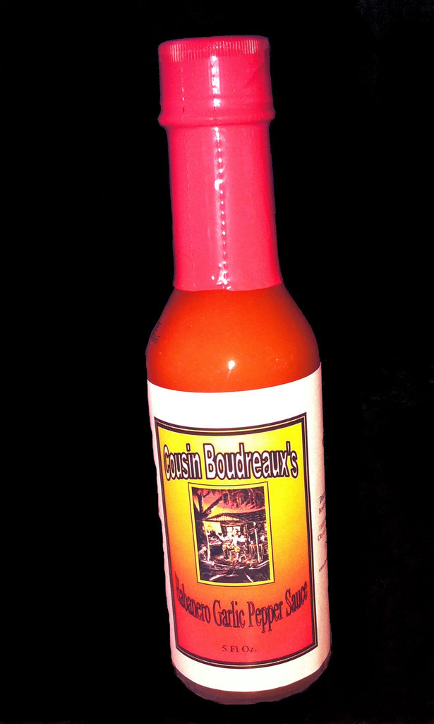 Cousin Boudreaux's Habanero Garlic Pepper Sauce 5 oz - Cousin Boudreaux's