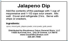 Cousin Boudreaux's Jalapeño Dip